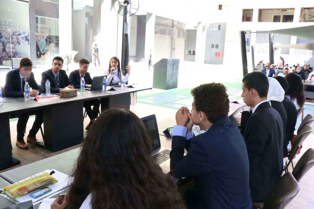 STEM MUN delegates in session